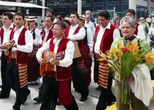 El Grupo Folklórico del Centro Hispano de Yaracuy, con su sede en la capital San Felipe, vino del occidente del país a venerar a la patrona.
