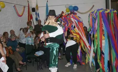 Un momento de la celebración del Entroido.