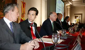 De izda. a dcha., Rafael Estrella, Leandro Sigman, Héctor Timerman y Guillermo Ambrogi.