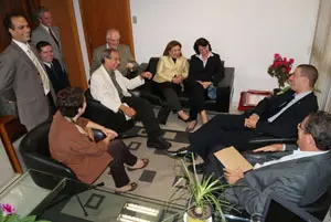 Un momento de la reunión.
