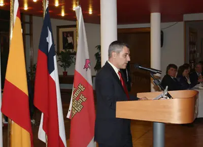 Un momento de la intervención del presidente de la Institución, Ignacio Lebrato.