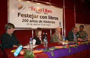Una conferencia desarrollada en la Feria del Libro de Buenos Aires del pasado año.