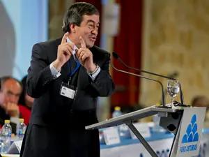 Francisco Álvarez-Cascos, candidato a la presidencia al frente de Foro Asturias y uno de los favoritos según las encuestas.