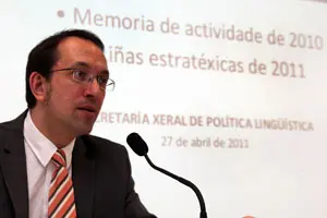 Anxo Lorenzo presentó el balance de 2010 y las iniciativas de la Secretaría Xeral de Política Lingüística.