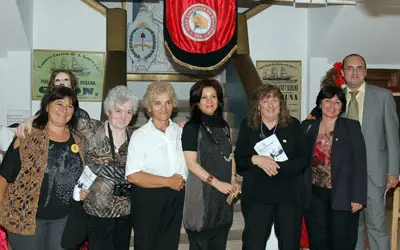 Pilar Pin y Olmos, en su visita a la Casa Española de Mujeres de La Plata.
