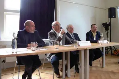 Un momento del acto en la ciudad holandesa de Utrecht.