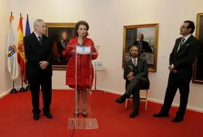 Un momento de la inauguración de la exposición.