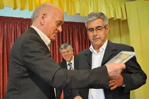 Un momento de la entrega de premios del certamen de poesía.