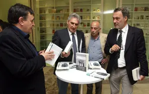 De dcha. a izda., Roberto Varela, Gonzalo Canedo, Francisco López y Xosé Manuel Pereiro.