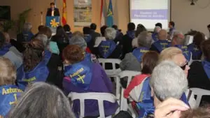 Un momento de la presentación del curso en Rosario.
