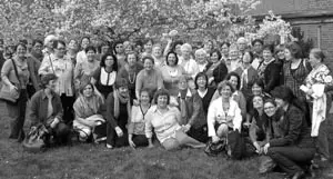 Una de las imágenes de mujeres emigrantes que figuran en el libro de la Coordinadora.