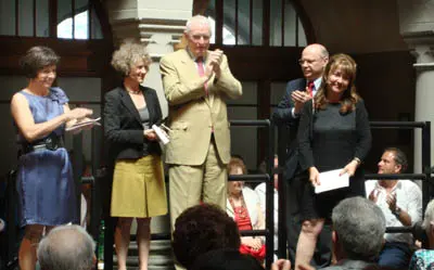 Un momento del homenaje que tuvo lugar en el ayuntamiento de Zürich.