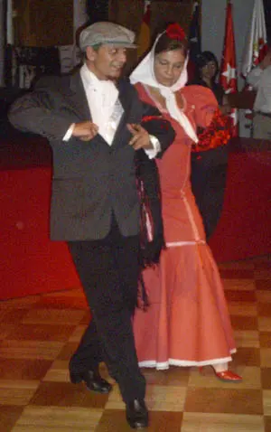 El chotis 'Madrid' fue uno de los bailes de la noche.