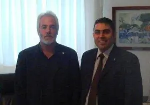 De izquierda a derecha, José Francisco Armas y César Ramírez, de la Casa de Acapulco.