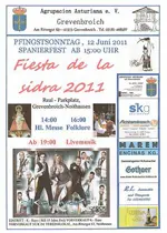  Cartel anunciador de la Fiesta de la Sidra 2011.