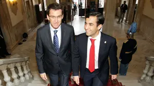  Alberto Núñez Feijóo asistió a la toma de posesión de José Manuel Rey como alcalde de Ferrol.