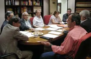  Un instante de la reuni&oacute;n de la Comisi&oacute;n Electoral del pasado 30 de mayo.