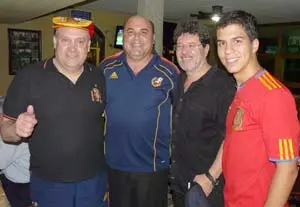  Manolo Cáceres, José Fernández Goris, Antonio Lomba Alonso y Daniel Lomba Fernández.