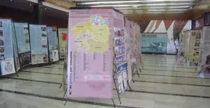  La muestra instalada en Las Palmas consta de 55 paneles explicativos.