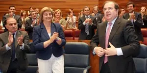 Juan Vicente Herrera, tras haber sido reelegido como presidente de la Junta de Castilla y León.