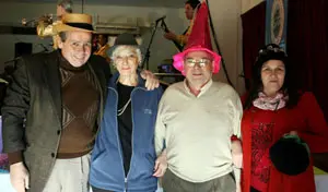 De izda. a dcha., el presidente, Carlos O. Ameijeiras Mi&ntilde;ones; la protesorera Gladys A. Raguet; el vicepresidente, Constantino Ameijeiras; y la secretaria, Silvia I. Ameijeiras. 