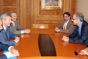 Un momento de la reuni&oacute;n entre los dirigentes de la Xunta y los del Gobierno andorrano.