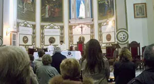Un instante de la ceremonia en la Iglesia Nuestra Señora de la Merced.