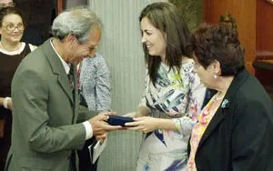 Un momento del homenaje a José Pérez Rial.