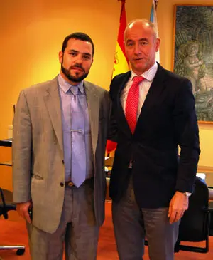 Santiago Camba recibió a Santos Gastón en Santiago.