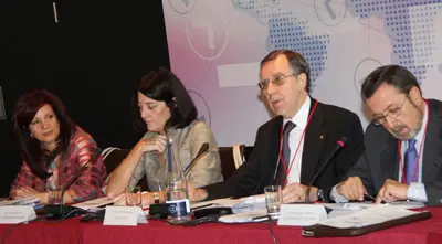 Pilar Pin, Anna Terrón, Francisco Ruiz y Antonio López Martínez.