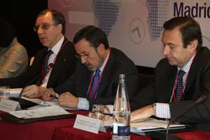  Un momento de la intervención del representante de Exteriores.