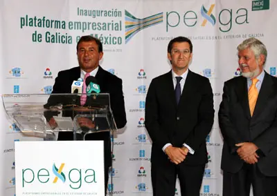  Javier Guerra, durante su discurso en el acto.