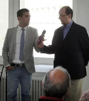  El cónsul general Francisco Aguilera, durante su intervención en el acto.