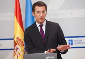  El presidente de la Xunta, Núñez Feijóo, explicó el contenido de su viaje a Panamá y México la pasada semana.