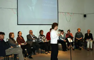  Un momento del acto de homenaje a Cunqueiro. 