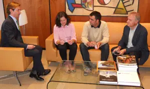  Jesús Gamallo, reunido con algunos miembros de la nueva directiva.