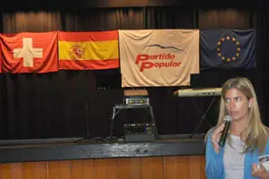  Victoria Cristóbal, durante su intervención en el acto del PP.