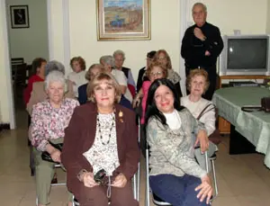 Algunas de las mujeres asistentes al acto cultural de Santa Fe.