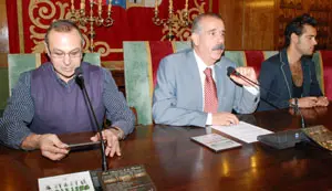 El diputado José Luis Bermúdez, durante la presentación de nuevo recurso cultural.