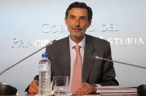 Florentino Alonso, durante su comparecencia tras el Consejo de Gobierno.