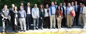  Foto de familia de los empresarios participantes en la misi&oacute;n comercial de Chile.