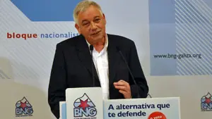  Guillerme V&aacute;zquez, durante la valoraci&oacute;n de resultados del BNG.