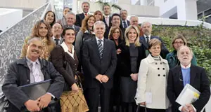  Francisco Menacho, con los participantes en el Pleno del Consejo de Comunidades Andaluzas.