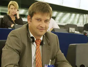 Javier Moreno, en el Parlamento europeo.