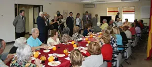  Un momento de la visita.