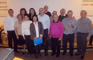  Los responsables de la Confederaci&oacute;n de Asociaciones de Padres de Familias Espa&ntilde;olas en Francia, durante el IX Congreso celebrado recientemente.