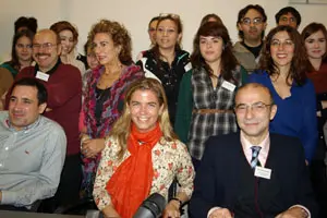 Victoria Cristóbal durante su reciente participación en un seminario de jóvenes en Colonia, Alemania.
