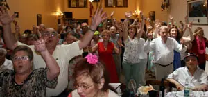 Los socios se animaron con el baile durante la celebraci&oacute;n festiva que tuvo lugar el pasado 18 de diciembre.