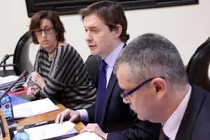  Jes&uacute;s Gamallo, durante su comparecencia parlamentaria.