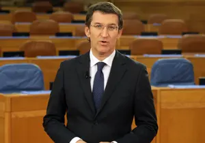  N&uacute;&ntilde;ez Feij&oacute;o, durante su discurso de Fin de A&ntilde;o. 